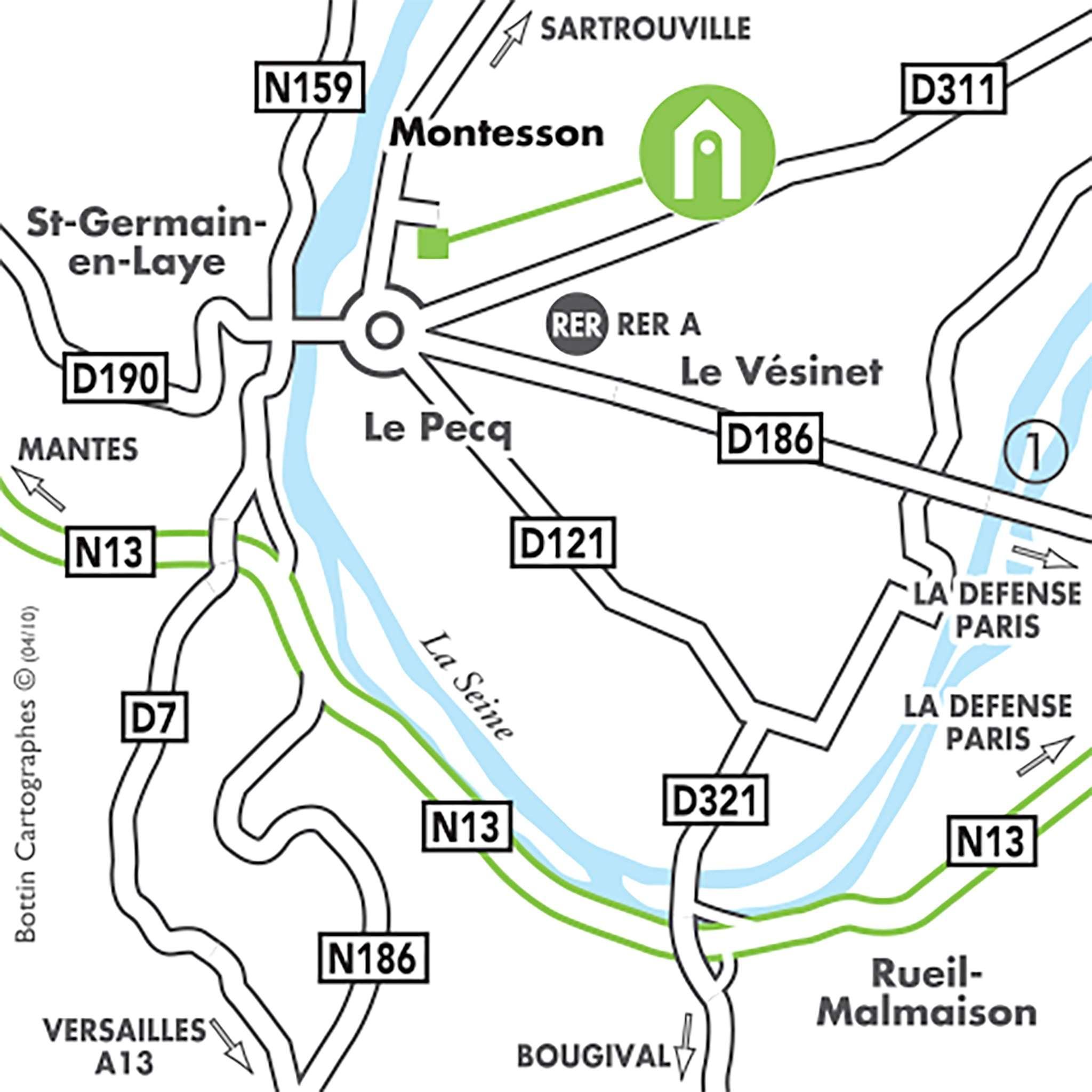 Campanile Montesson - Le Vesinet Hotel Eksteriør billede